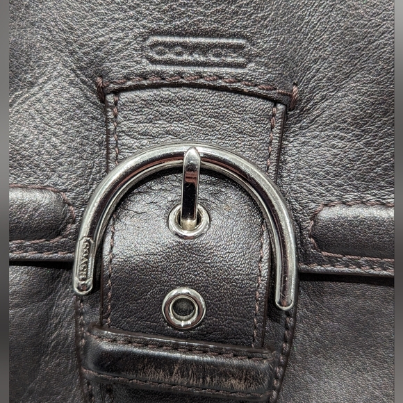 Coach Vintage Campbell Leather Belle Carryall Purse Shoulder Bag - Picture 4 of 15